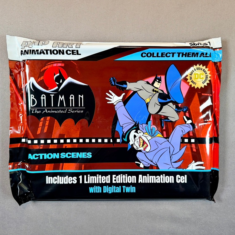 Batman Animated Series Action Scenes Series 1 Pop Art Animation Cel New